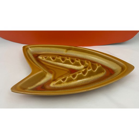 Ashtray, vintage ceramic ashtray, vintage atomic ashtray, 60s kitschy decor - Picture 5 of 9